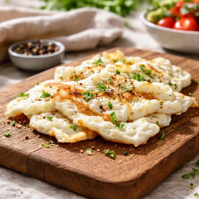 Egg whites fried
