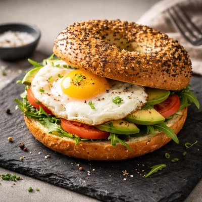 Bagel à l'œuf