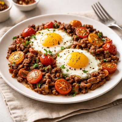 牛肉炒蛋番茄
