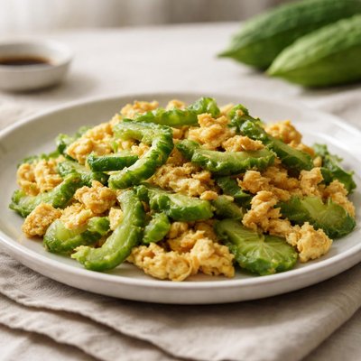 Egg with bitter melon