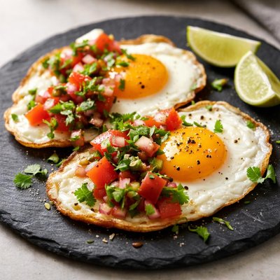 Egg with salsa