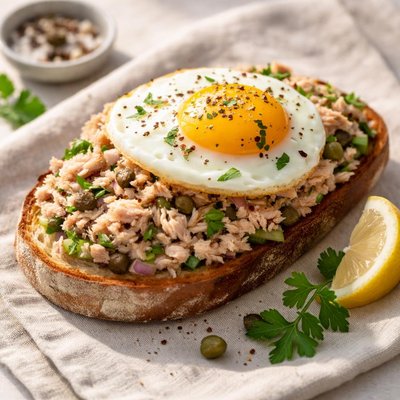 Egg with tuna