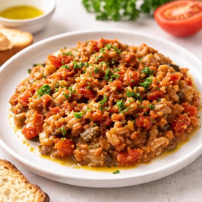 Eggplant and tomato spread