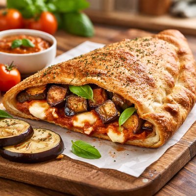 Eggplant calzone