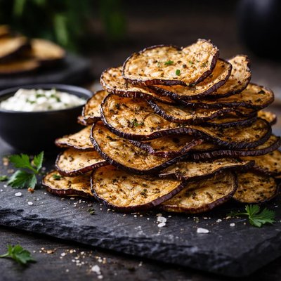 Eggplant chips