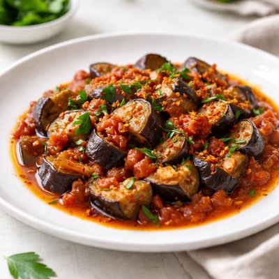 Eggplant in tomato sauce