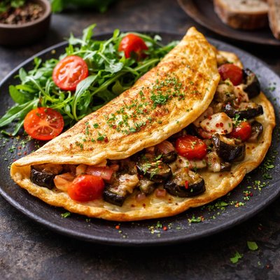 Eggplant omelet