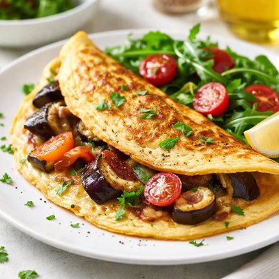 Eggplant omelette