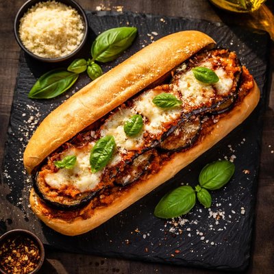 Eggplant parm sub
