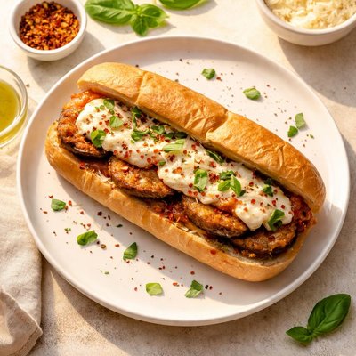 Eggplant parmesan hero