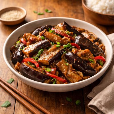 Eggplant stir fry