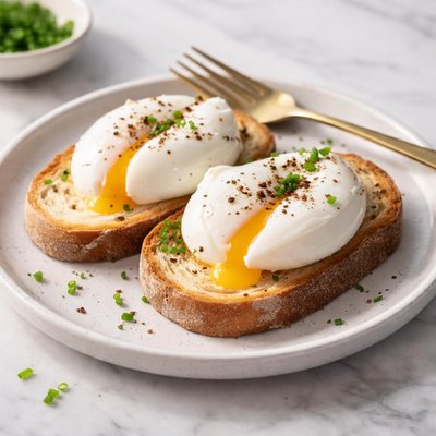 Eggs poached