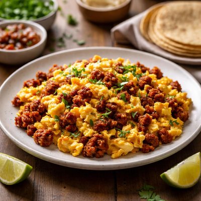 Eggs with chorizo