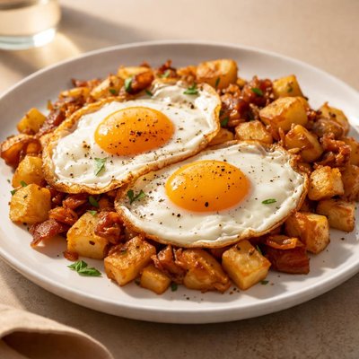 Eggs with potatoes