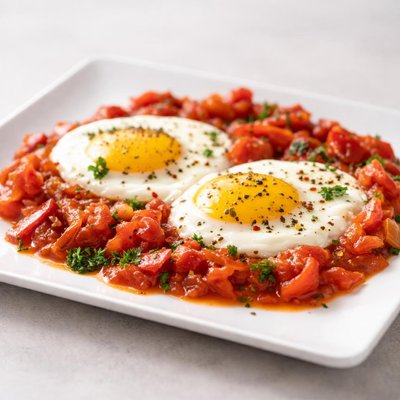 بيض بالطماطم