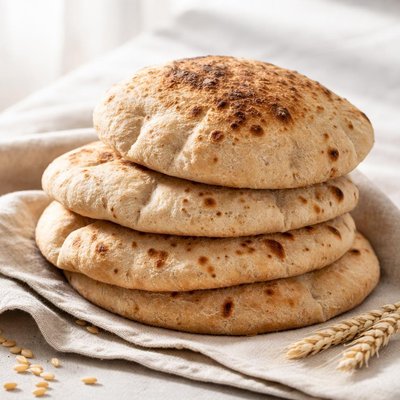 Egyptian balady bread