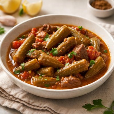 Cocido egipcio de okra