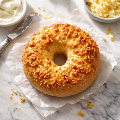 Einstein bagels asiago bagel