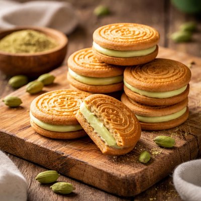 Elaichi flavour cream biscuit