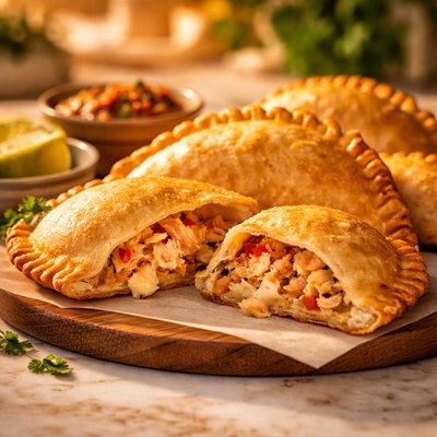 Empanada de pollo con queso