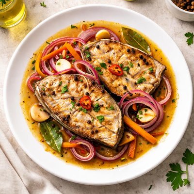 Emperador en escabeche