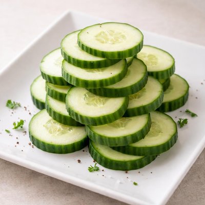 English cucumber slice