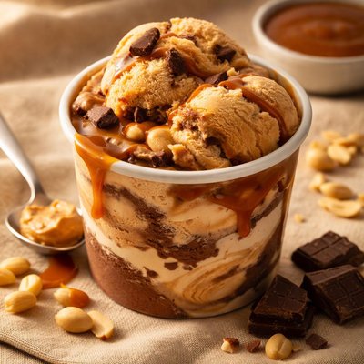 Enlightened caramel dark chocolate peanut butter