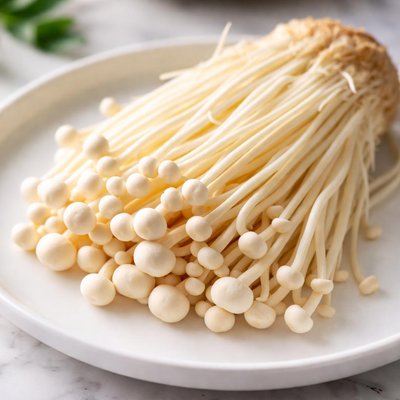Enoki mushrooms