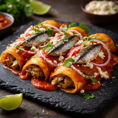 Entomatadas de sardina
