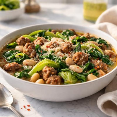 Escarole beans and sausage