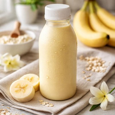 Leche de plátano con proteínas