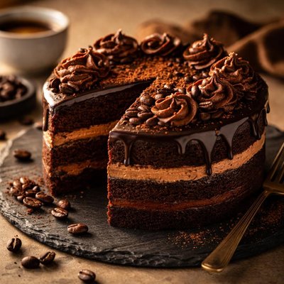 Espresso chocolate cake