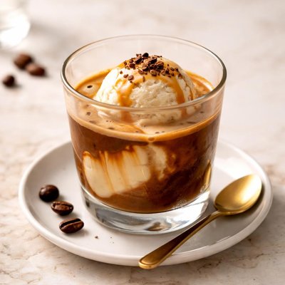 Espresso with ice cream