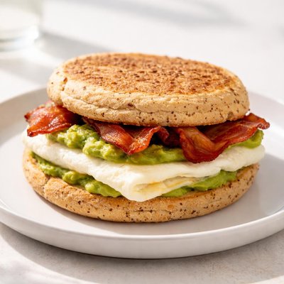 Evo egg white sandwich with avocado and bacon from panera bread