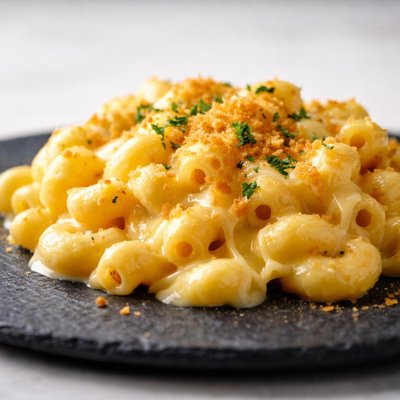 Extra cheesy macaroni cheese