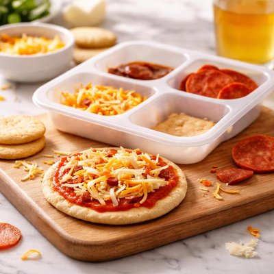 Extra cheesy pizza lunchable