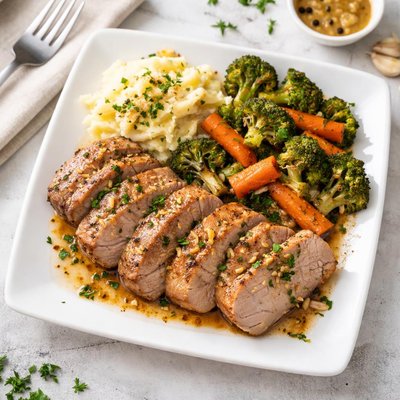 Factor garlic pork tenderloin