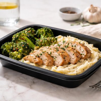 Factor roasted garlic chicken