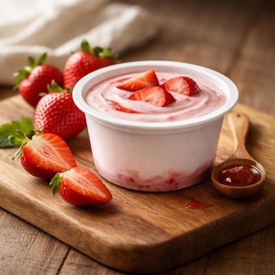 Fage strawberry flavored yogurt