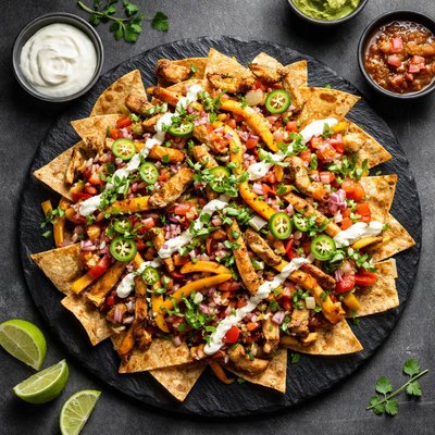 Fajita nachos