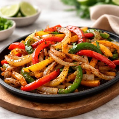 Fajita onions and peppers