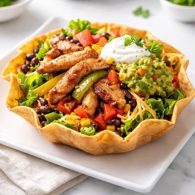 Fajita taco salad