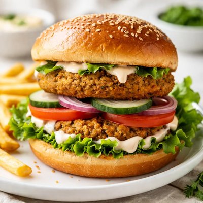 Falafel burger
