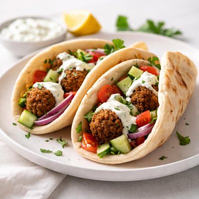 Falafel pita gyros