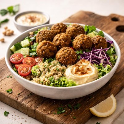 Falafel salad bowl