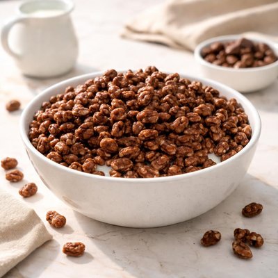 Family mart chocolate puffed wheat