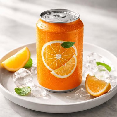 Fanta orange can