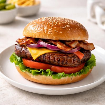 Farmer sausage burger