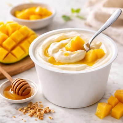 Farmers union greek style yogurt with probiotics and mango