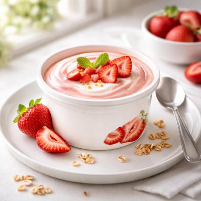 Farmers union greek style yogurt with probiotics and strawberry